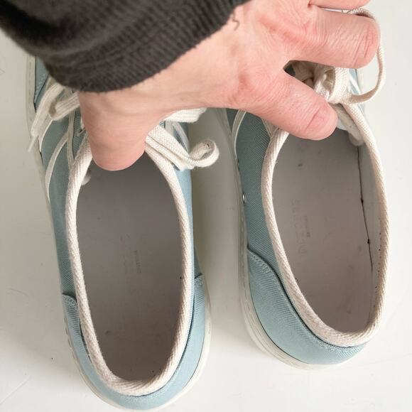 Octobre Editions sneakers‎ shoes men\'s size 10 light blue varsity shirt pastel main image 5